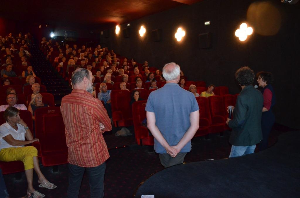 Débat dans la salle de l'astrée lors de la projection du film Nouvelle Cordée