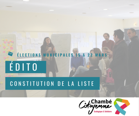 Discussion lors de la constitution de la liste Chambé Citoyenne le 19 janvier 2020