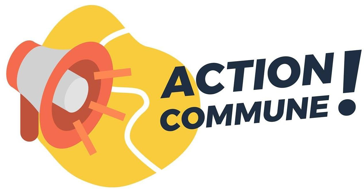 Logo d'action commune : un haut parleur criant "Action commune"